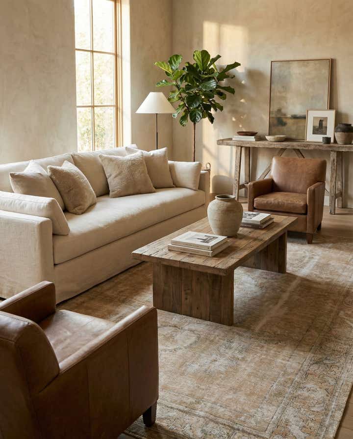 6' 4 x 9' 7 Hand Knotted Ultra Vintage Persian Wool Rug