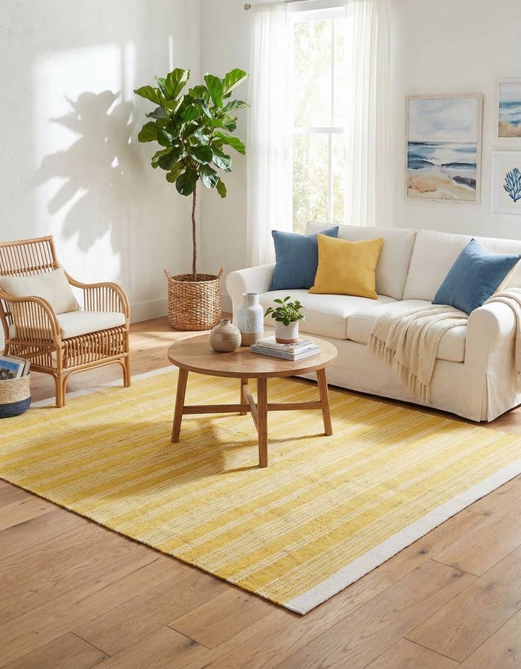 Detail image of 10' x 10'  Hand Woven Lariat Square Rug