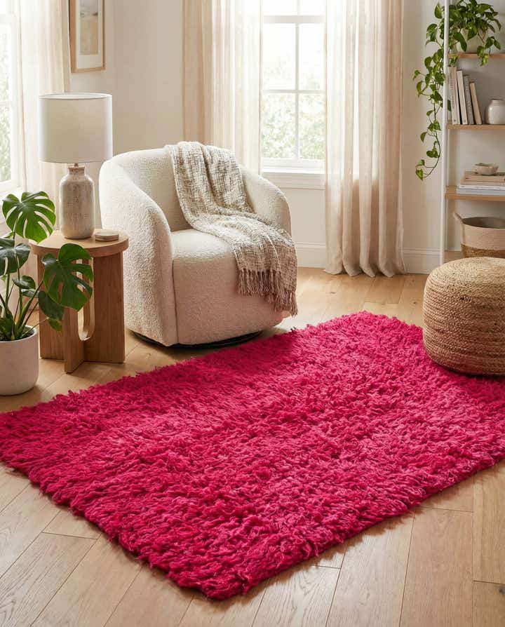3' 2 x 4' 8 Hand Knotted Moroccan Wool Rug