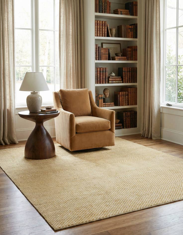 Detail image of 5' 5 x 7' 10  Hand Knotted Modern Ziegler Rug