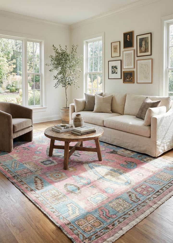 8' 8 x 11' 10 Hand Knotted Moroccan Wool Rug