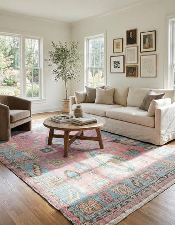 8' 8 x 11' 10 Hand Knotted Moroccan Wool Rug