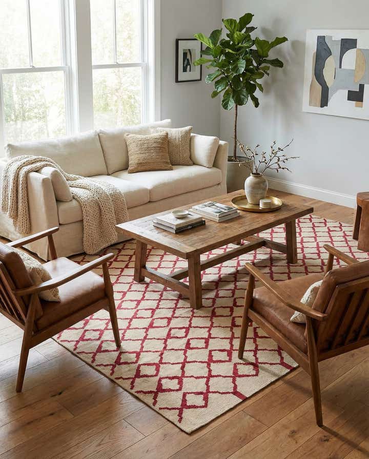 6' 11 x 9' 8 Hand Woven Kilim Modern Wool Rug