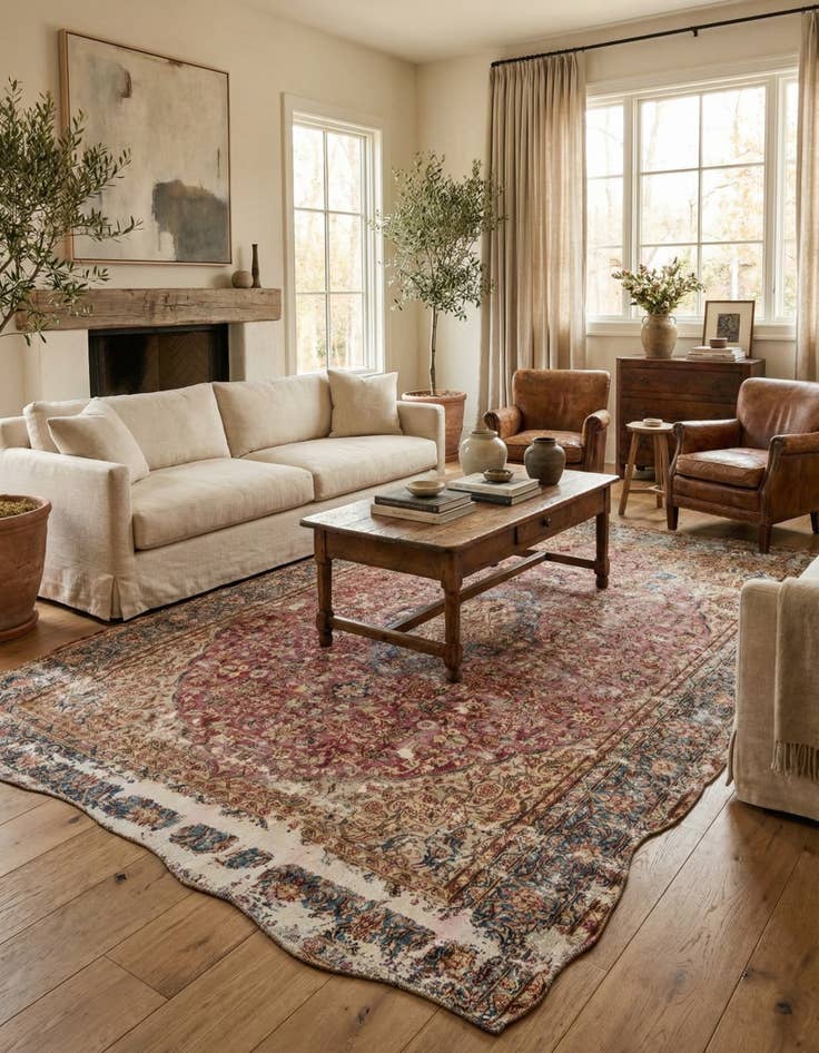 Detail image of 9' 4 x 12' 8  Hand Knotted Ultra Vintage Persian Wool Rug