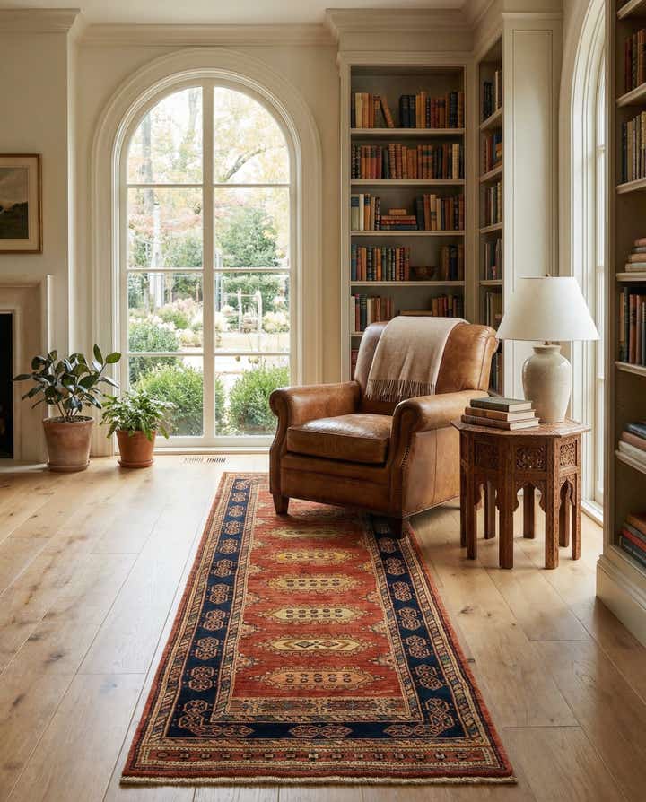 2' 10 x 9' 7 Luribaft Wool Runner Rug