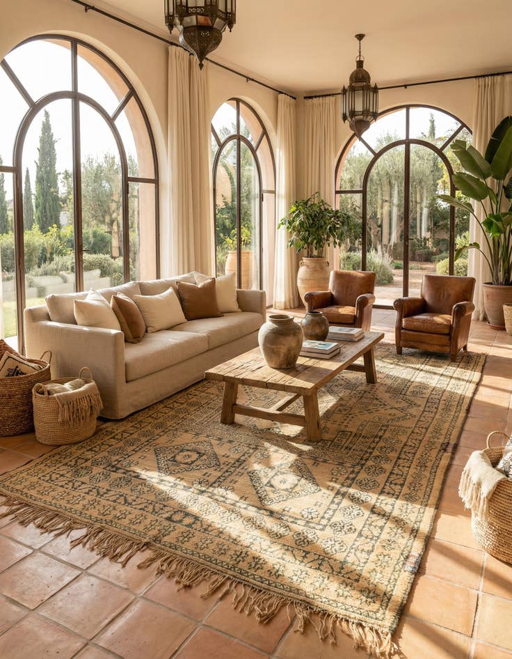 Detail image of  6' 11 x 12' 2 Berber Rug