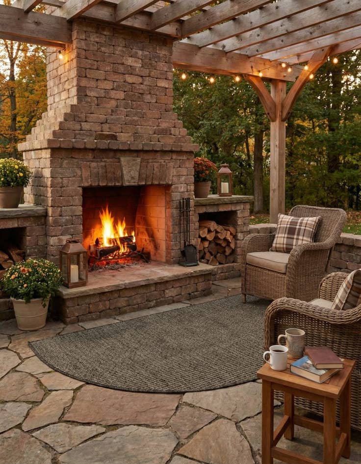 Detail image of 2' 2 x 3' 7  Washable Solid Indoor / Outdoor Hearth Rug