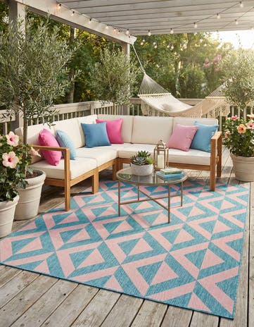 6' x 9' Easy-Clean Jill Zarin Napa Indoor / Outdoor Rug
