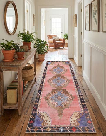 2' 6 x 10' Washable Timeless Runner Rug