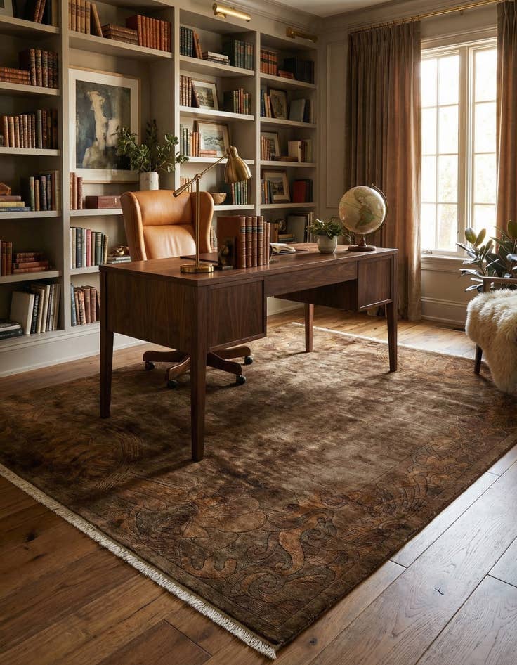 Detail image of 8' 2 x 10'  Hand Knotted Tibet Wool Rug