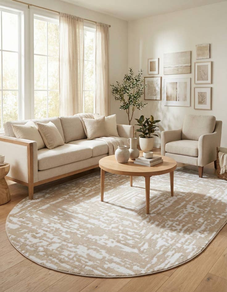 Detail image of 7' x 10' Hermitage Oval Rug