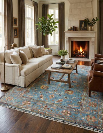 6' 9 x 10' Rubin Ziegler Wool Rug