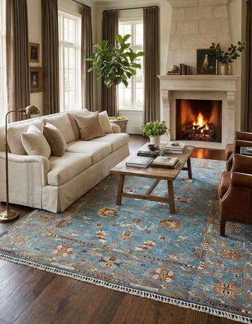 6' 9 x 10' Rubin Ziegler Wool Rug