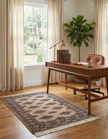 2' 6 x 3' 10 Hand Knotted Bokhara Wool Rug