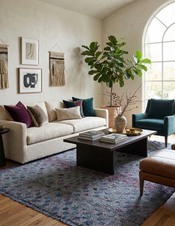 5' 3 x 8' 2 Hand Knotted Darya Wool Rug