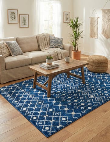 4' x 6' Moroccan Trellis Rug