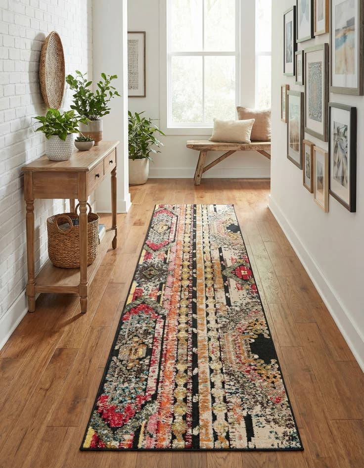 Detail image of 2' 7 x 12'  Washable Casablanca Indoor / Outdoor Runner Rug