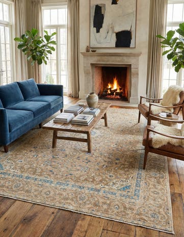 9' x 12' 9 Hand Knotted Ultra Vintage Persian Wool Rug