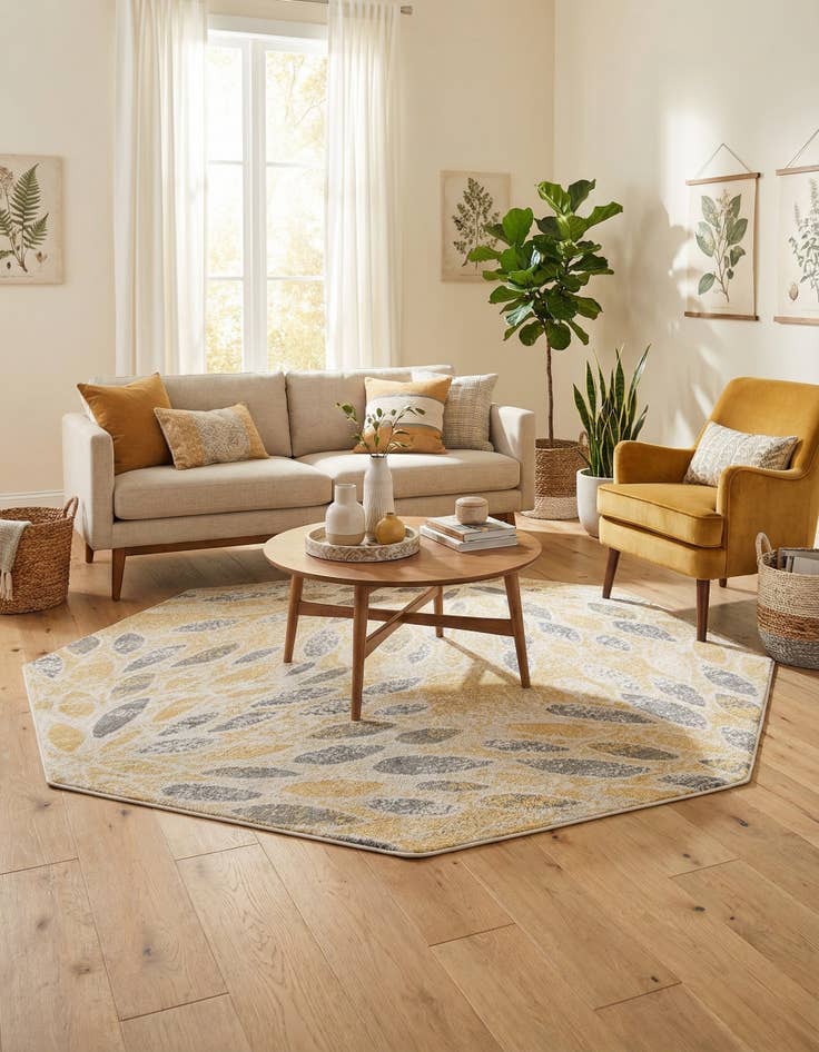 Detail image of  7' x 7' Charleston Octagon Rug