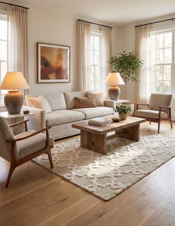5' x 7' Hand Knotted Luna Rug