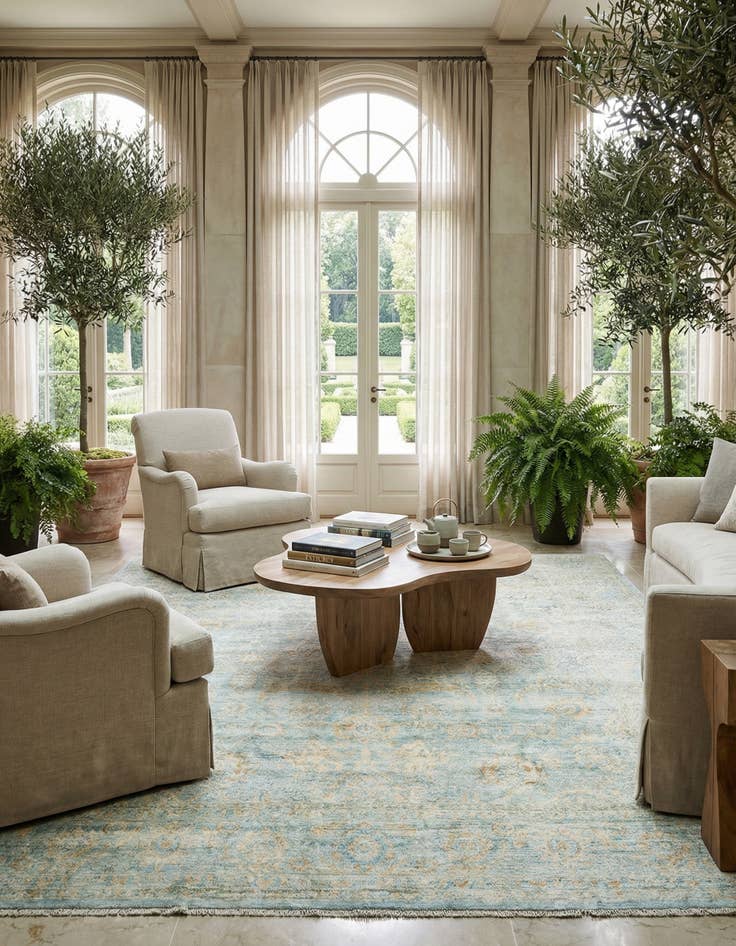 Detail image of 7' 10 x 9' 8 Ziegler Rug