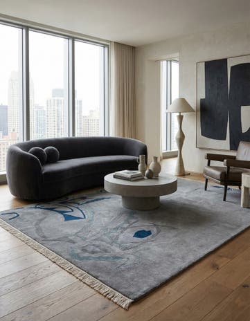 5' 8 x 7' 11 Hand Knotted Nepal Wool Rug
