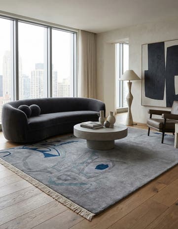 5' 8 x 7' 11 Hand Knotted Nepal Wool Rug