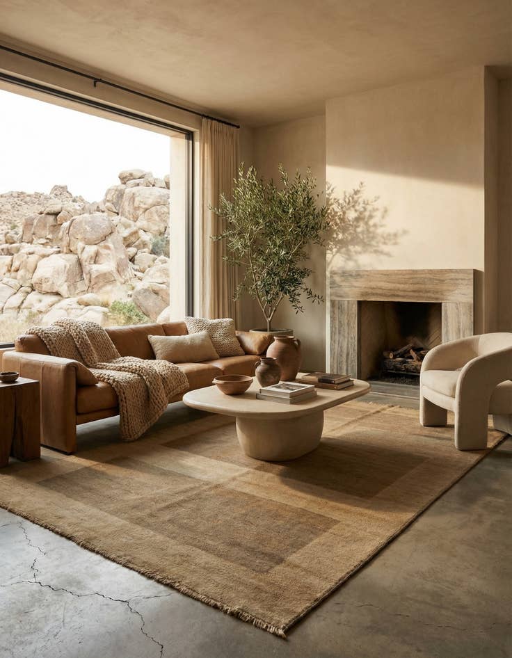 Detail image of 5' x 8' 1 Hand Knotted Modern Ziegler Wool Rug