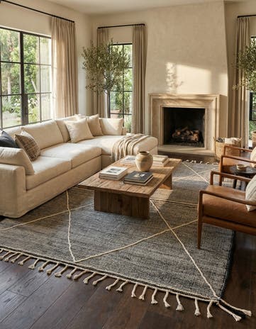 9' 10 x 12' 9 Hand Knotted Moroccan Wool Rug