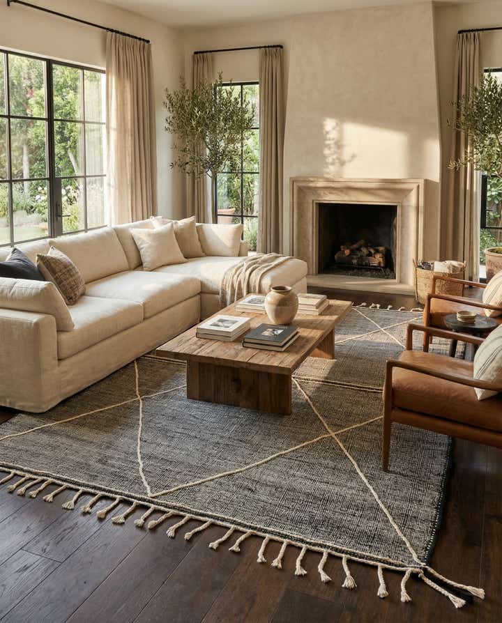 9' 10 x 12' 9 Hand Knotted Moroccan Wool Rug