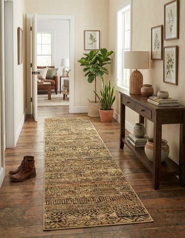 Beige Saturn Runner Rug