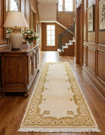 2' 9 x 9' 10 Hand Knotted Darya Wool Runner Rug
