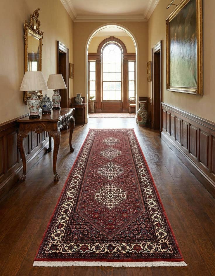 Detail image of 2' 5 x 7' 11 Bidjar Wool Runner Rug