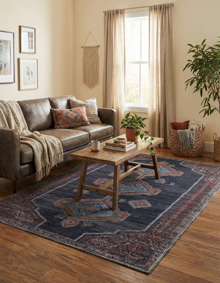 Detail image of 5' 3 x 8'  Washable Sisu Rug