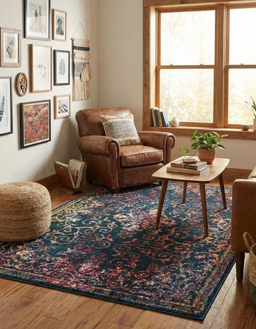 Navy Blue Madeline Rug