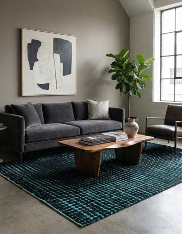 5' 5 x 8' 4 Hand Knotted Darya Wool Rug