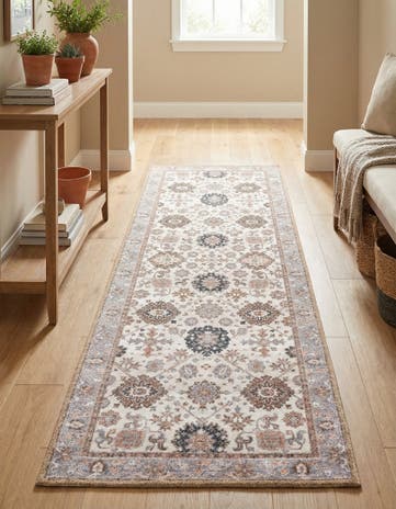 2' x 6' 1 Washable Timeless Runner Rug