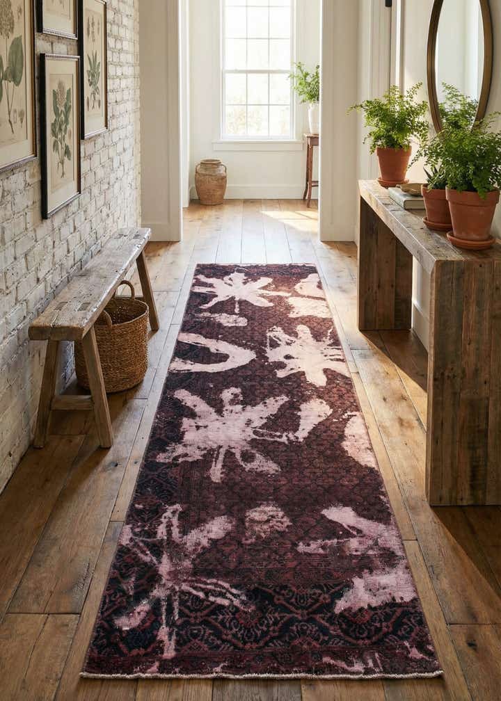 3' x 9' 7 Hand Knotted Ultra Vintage Persian Wool Runner Rug