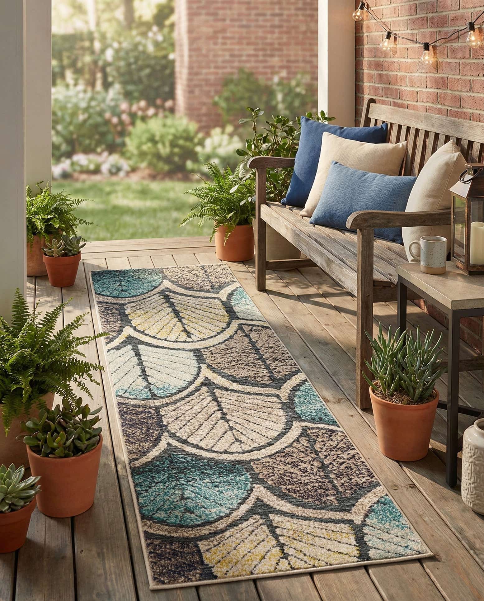 2' x 6' Easy-Clean Casablanca Indoor / Outdoor Runner Rug