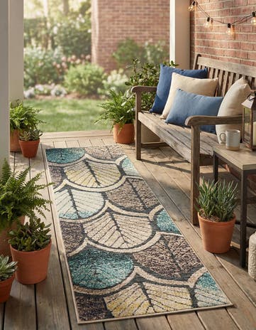 2' x 6' Easy-Clean Casablanca Indoor / Outdoor Runner Rug