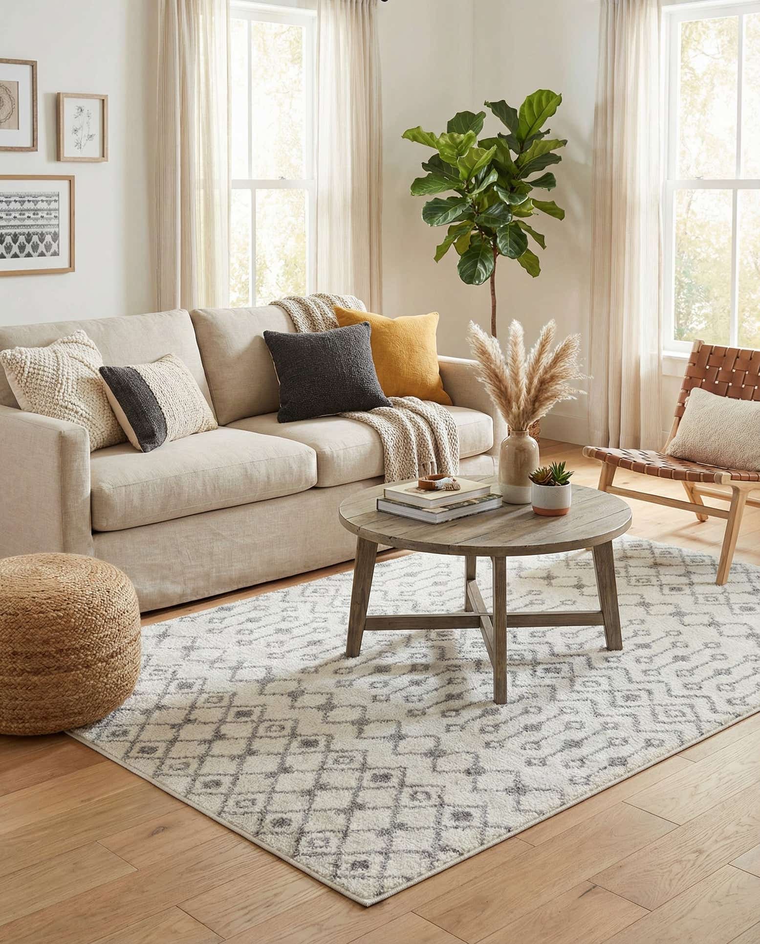 4' x 6' Moroccan Trellis Rug