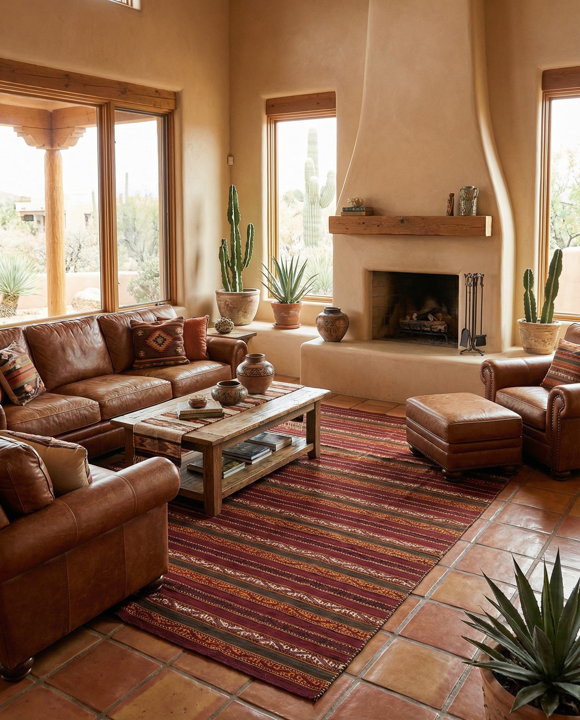 6' 2 x 10' 9 Hand Woven Kilim Fars Wool Rug