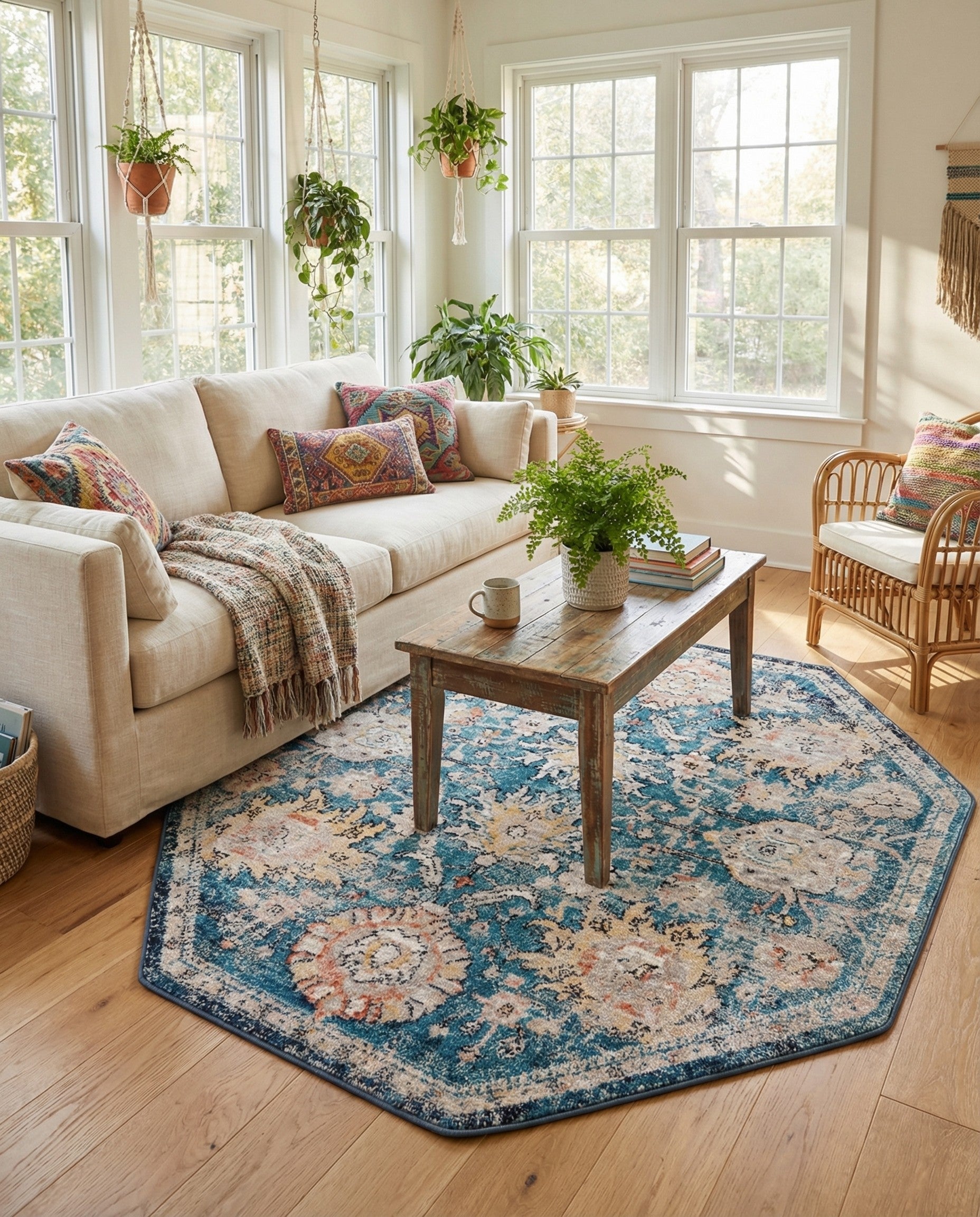  5' x 5' Lola Octagon Rug