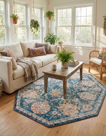 5' x 5' Lola Octagon Rug