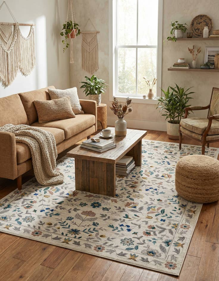 Detail image of  6' x 9' Blossom Rug