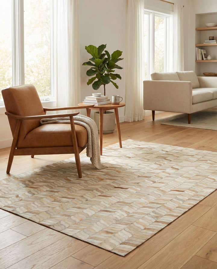 4' x 5' 11 Cowhide Stocks Rug