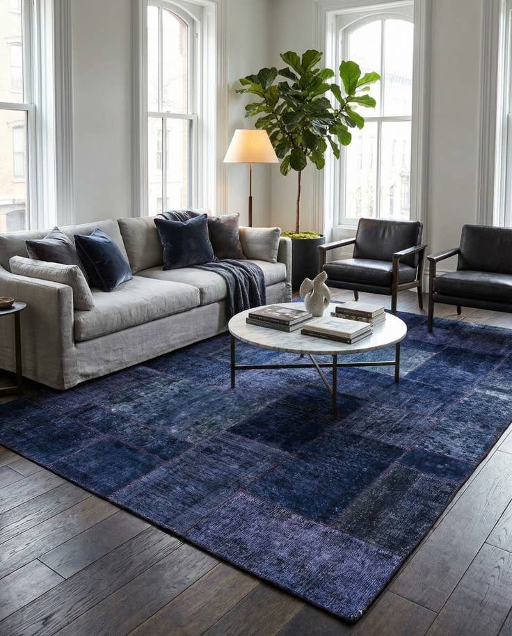 Detail image of 6' 7 x 9' 10 Hand Knotted Ultra Vintage Persian Wool Rug