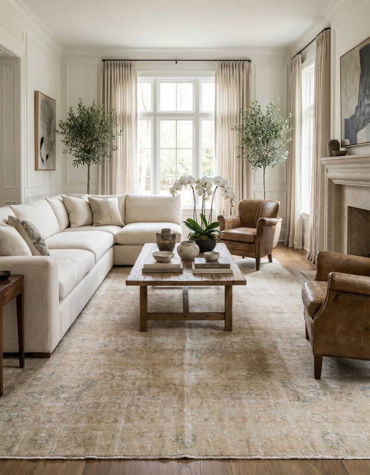 Detail image of 9' 5 x 12' 9  Hand Knotted Ultra Vintage Persian Wool Rug