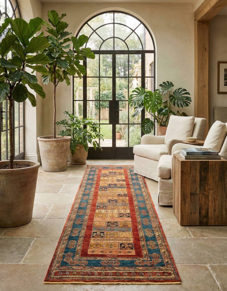 Detail image of 2' 7 x 10' 2 Luribaft Wool Runner Rug