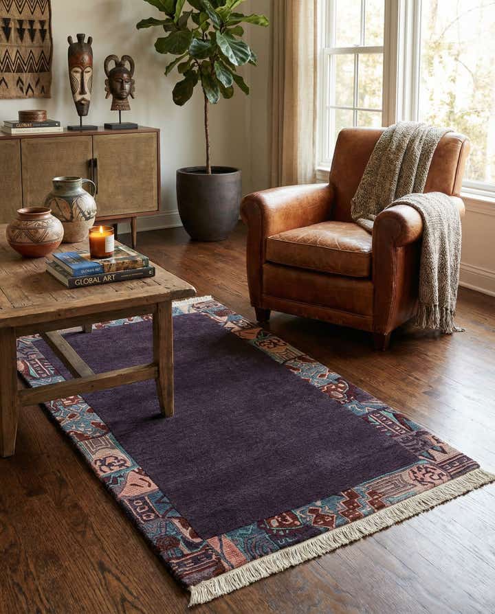 3' 2 x 5' 5 Hand Knotted Nepal Wool Rug